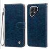 Portefeuille à rabat étui de téléphone en cuir PU texture Crazy Horse vintage pour TECNO POVA 7 5G Porte-cartes Support anti-choc Housse de protection