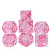Cusdie Cat Element D&D Dice Set Sharp Edges D4-D20 Cute Cat Claws Fish Pattern Handcrafted Polyhedral Dices for RPG Board Games