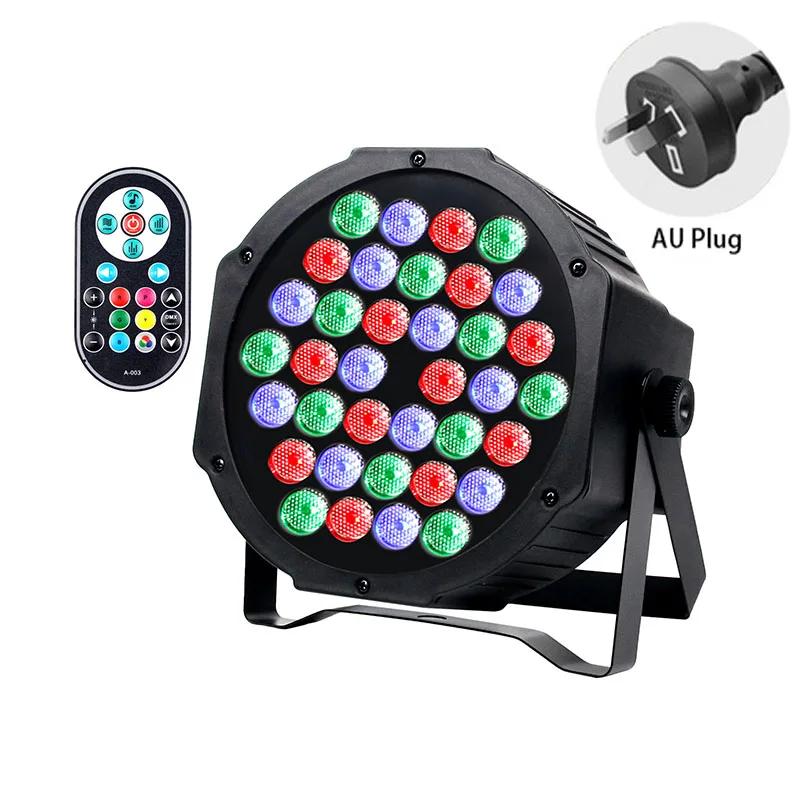 

36 Вт профессиональный диско-светильник с голосовым управлением RGB LED Bar Party DJ декоративный сценический световой эффект проектор Par Club Wedding lamp