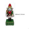 12inch Mice Nutcracker Puppet Musical Box Desktop Ornament Wind up Clockwork Lightweight