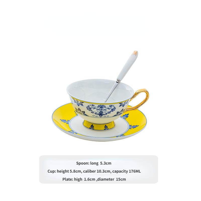 

Высококачественный фарфор, сине-белый фарфор, керамические кофейные чашки и тарелки, чашки для послеобеденного чая с ложками 200ml