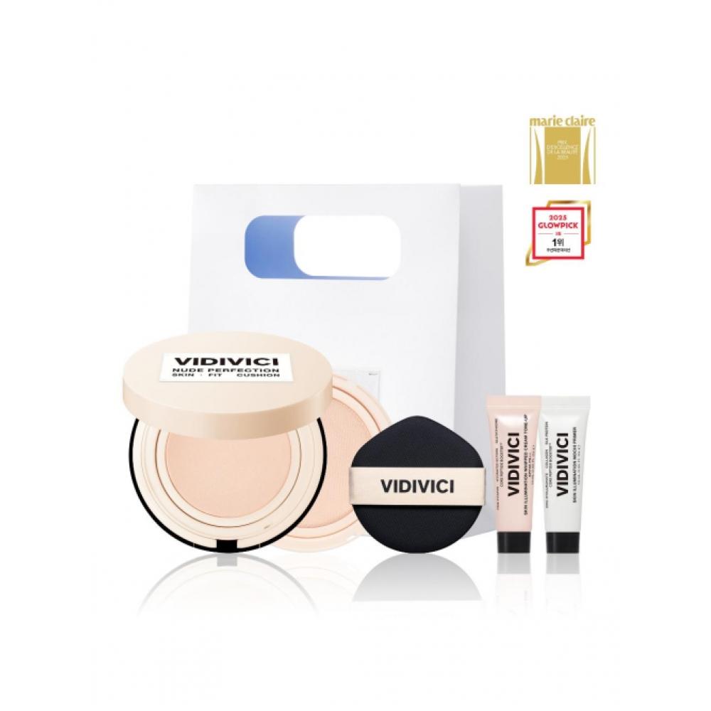 Vidivici Nude Perfection Skin Fit Cushion LSF50+ LSF++++ Haupt+Nachfüllpackung