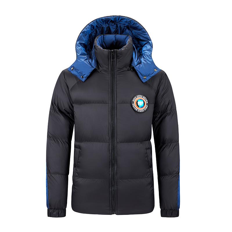 New winter men's casual warm  clothes, piled and thickened multi-bag removable hat  jackets and  clothes.
