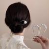 Elegant Pearl U-shaped Hairpin for Women - New Chinese Style Updo Accessory 2025