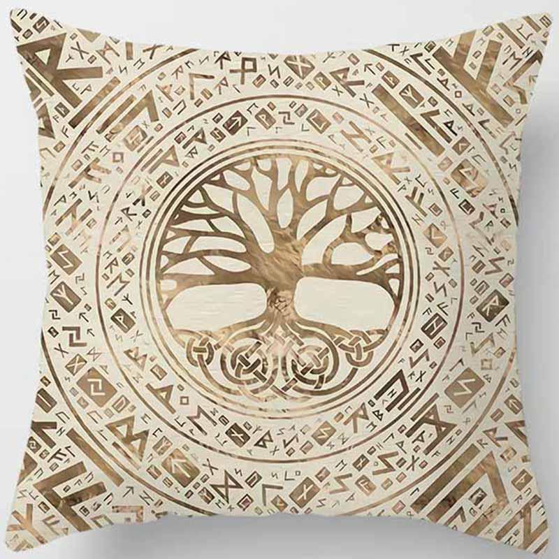 Kissenbezug mit dunklem Weltenbaum-Print Heimdeko Auto Sofa Kissen