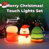 Christmas Tree Small Snowman Night Light - Creative Silicone Decoration & Festive Gift