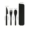 1pcs Plastic knife, fork and spoon cutlery set, reusable, portable cutlery, suitable for school, outdoor, camping, office