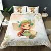 Butterfly Fairy Watercolor Flower Plant Duvet Set Bedroom Bedroom Bedding Decoration