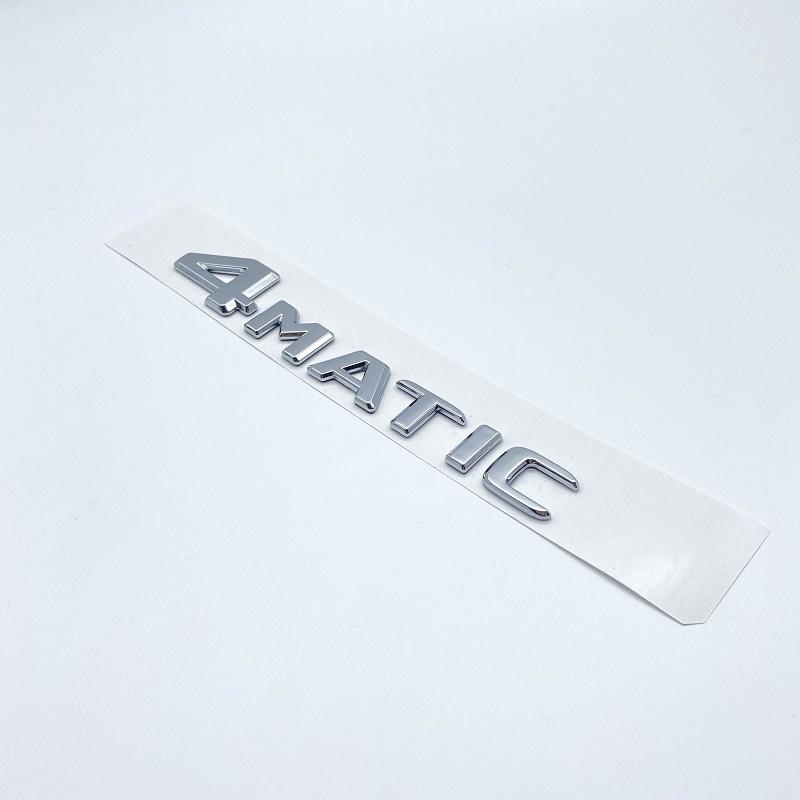 

Буквы-эмблемы для Mercedes Benz CDI CGI TDI 4Matic, Стайлинг автомобиля, табличка с логотипом багажника, наклейка с логотипом, плоские шрифты, серебристый, глянцевый silver 4Matic