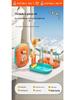 Portable Baby Bottle & Nipple Cleaning Brush Set with Drain Rack and Storage Box