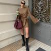 European And American New Waist Lace-Up Dress Spring And Summer Sexy Fashion High-Waisted A-Word Dress