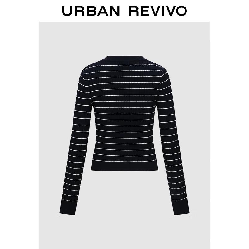 UR Women s Casual Striped Knit Cardigan M