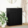 vidaXL Sideboard with Drawer Black Oak-Look 71x35x84 Cm