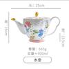 Flower and Bird Ceramic Teapot Kettle Coffee Pots Flower Tea Pot Heating Base Water Bottle Mother Child Pot Afternoon Tea Pots