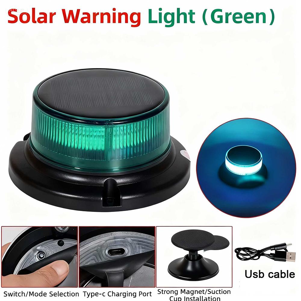 LED Strobe Warning Light Emergency Beacon for Car Truck Roof Top Magnetic Base Security Auto 12V 24V Universal Flashing Light