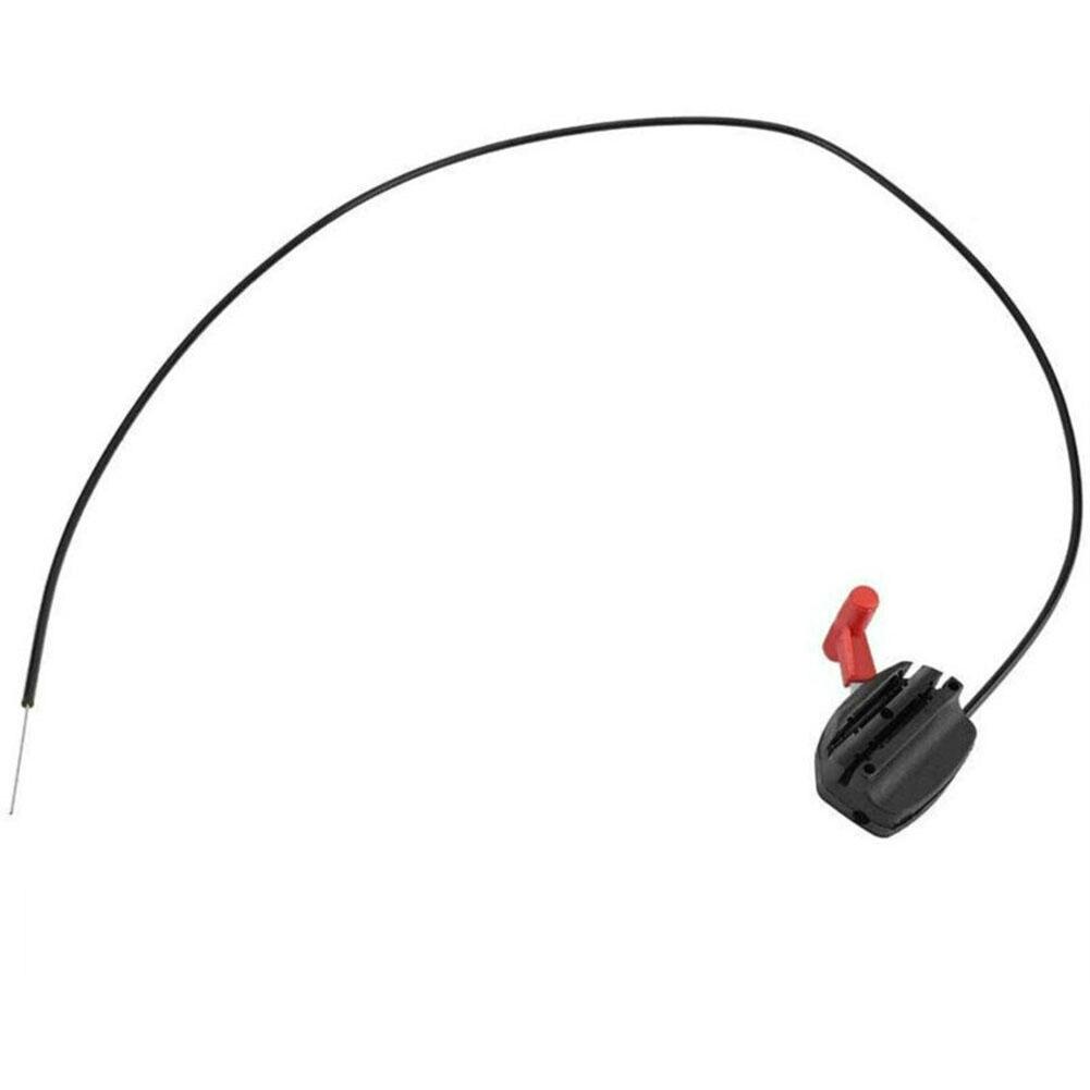 1.5m Lawn Mower Throttle Cable Black Plastic Switch