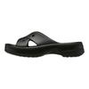 Crocs Sandales Plates Simples Décontractées en EVA Anti-Friction Chaussures Femme Noir 210840-001