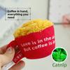 1pc Catnip Cat Self Entertainment Toy Coffee Cup Plush Doll Kitten Teeth Grinding Bite Resistant Boredom Relief Pet Play Toy