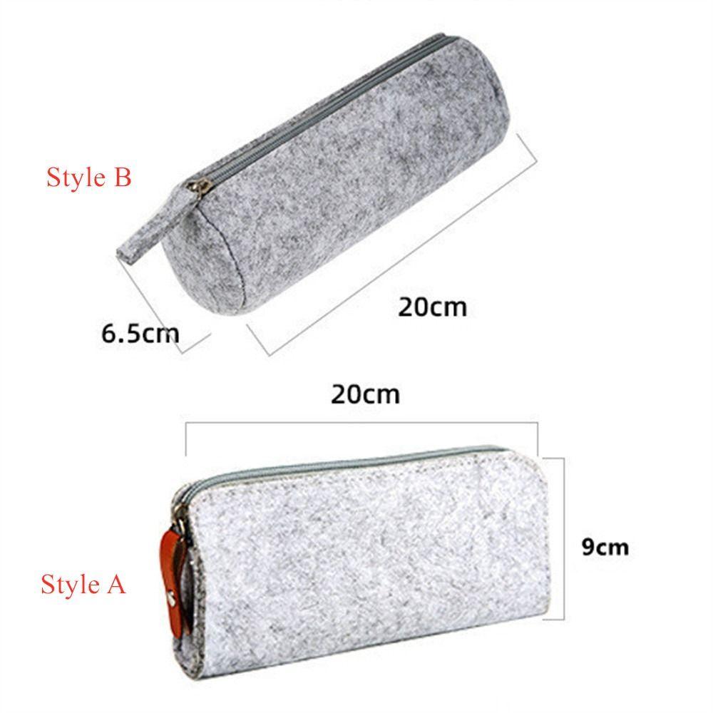 Case Large Capacity Felt Cloth for Girls Pencil Bag Felt Pencil Case Stationery Organizer Pen Pouch