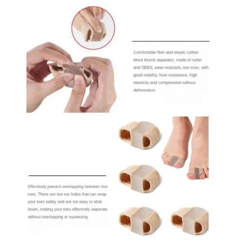 Zehenspreizer aus Silikon, zur Trennung von Ballenzehen, Korrektur von Daumen und Fingern, Glätteisen, Kleber, Schuhkorrektur, Zehenteiler, Fußpflege-Werkzeug