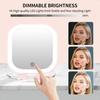 Travel Makeup Mirror with Light 1X 10X Magnifying Mirror with 3 Light Settings Adjustable Brightn Rechargeable Folding Compact