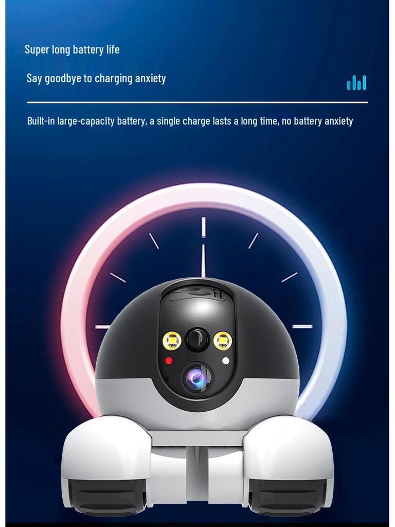 Pet-Style Dual-Lens Surveillance Camera with 360° View and Intelligent Remote Monitoring