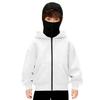 Unisex Kinder Doppel-Lagen Kapuzen-Reißverschlussjacke - Frühling & Herbst Lockerer Streetwear