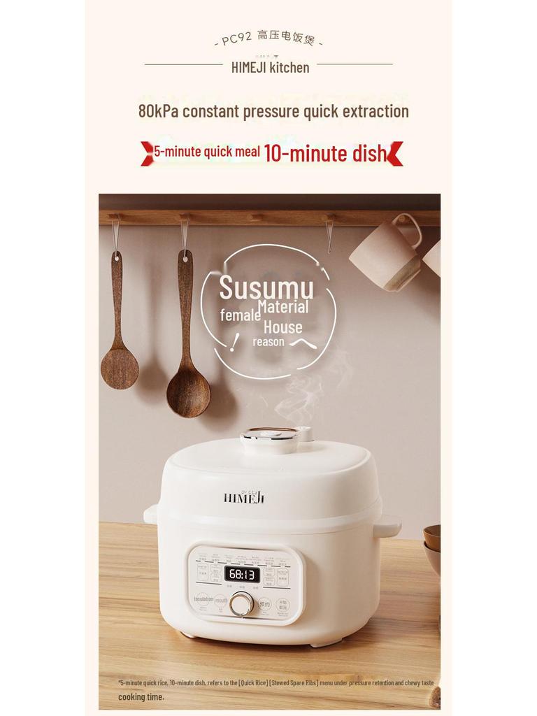 4L Multifunctional Electric Rice & Pressure Cooker for 2-4 People - Japanese Design