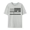 2024 Student Tees Heartbeat Flag Tshirt 100 Cotton Short Sleeve T Shirt O Neck Graphic Tee Shirt