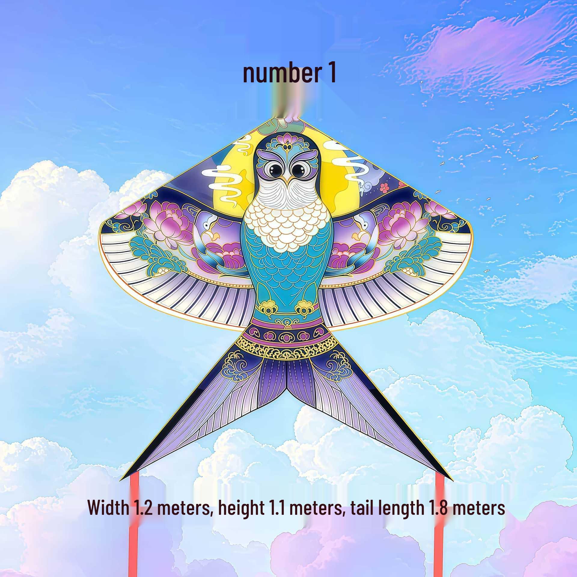 2026 1.2m Sand Swallow Kite - New Ancient Style Cartoon Design