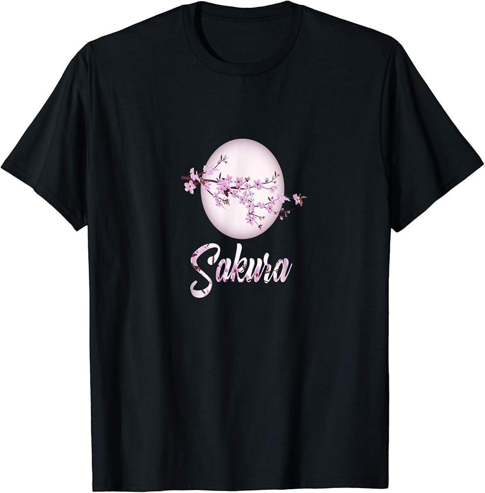 

Sakura Japanese Cherry Blossoms TShirt Unisex T-Shirt L