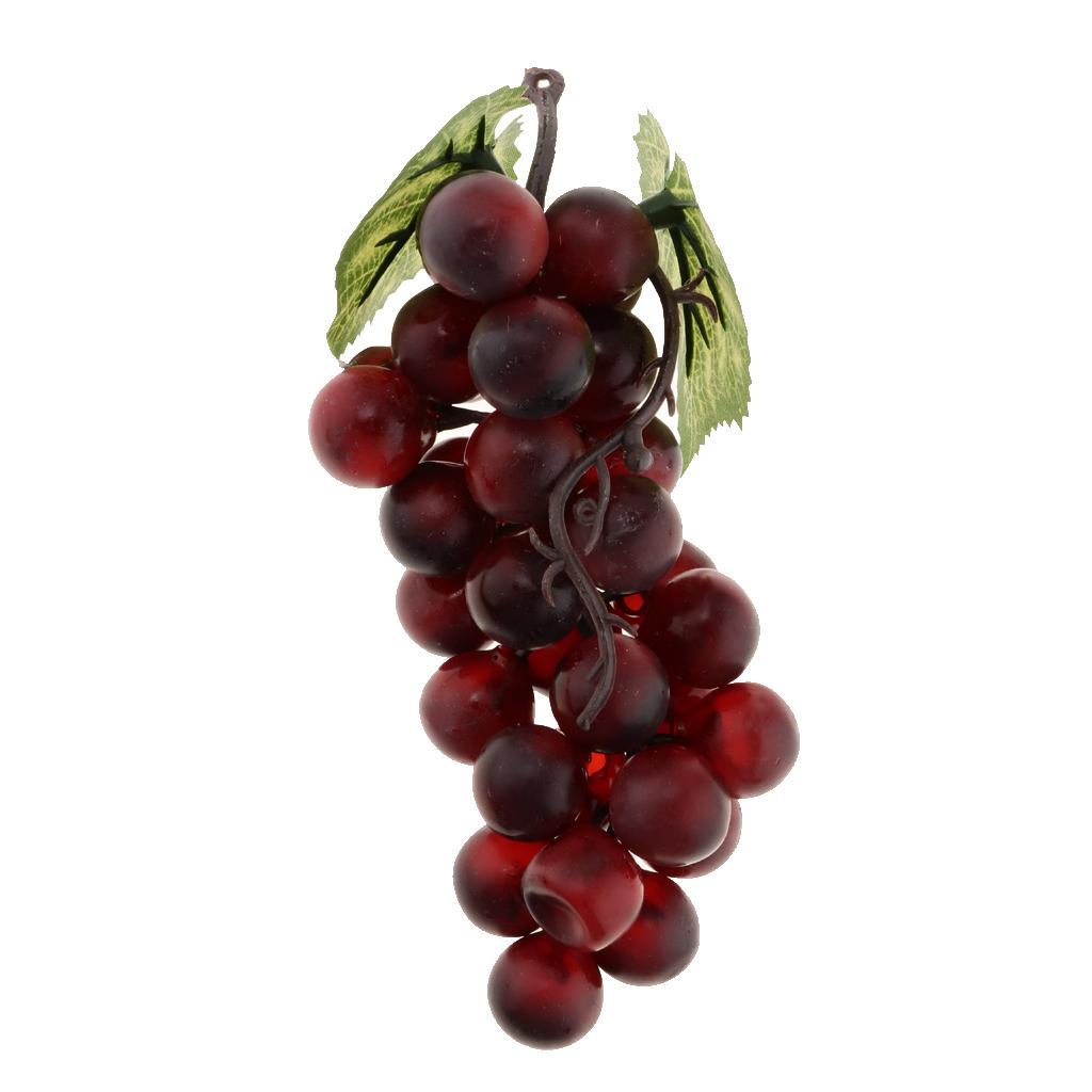 Artificial Plastic Grapes Bunch Fruits Home Kitchen Cabinet Party Decor 15cm 28cm