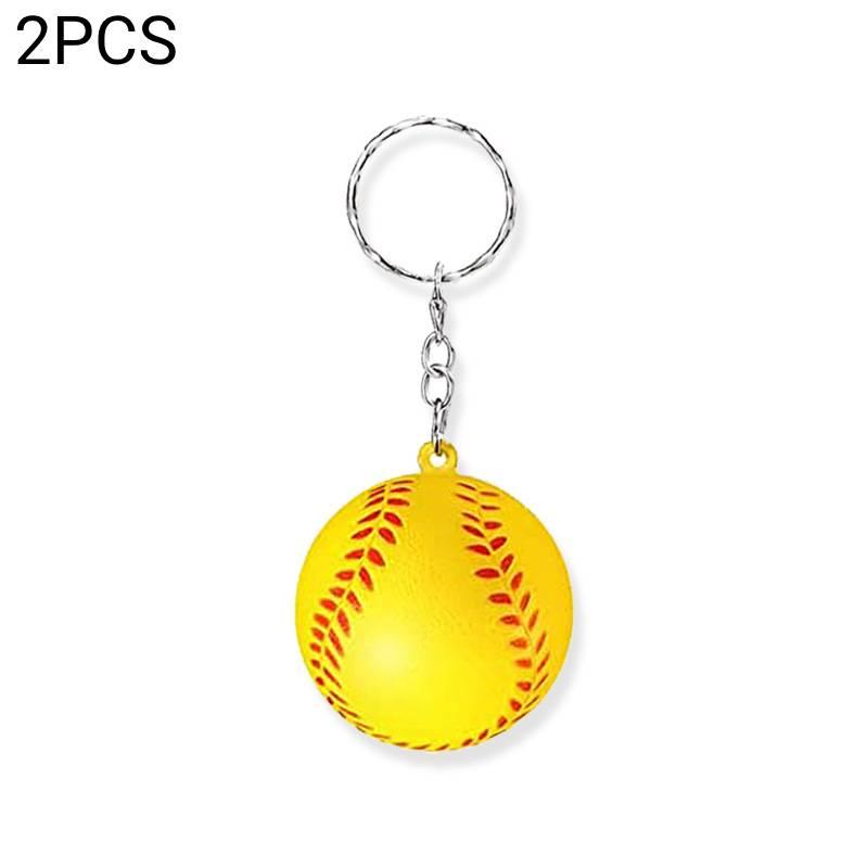 Trendiger PU Basketball Schlüsselanhänger Schaumstoff Fußball Kinder Sportspielzeug Dekorativer Anhänger Aktivität Kleines Geschenk