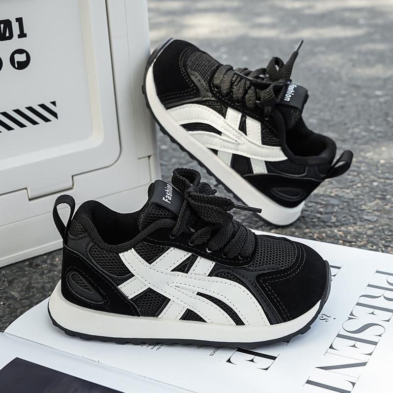 

Children s sports shoes 2025 spring and autumn new girls fashion versatile Forrest Gump shoes mesh breathable boys casual running shoes 27