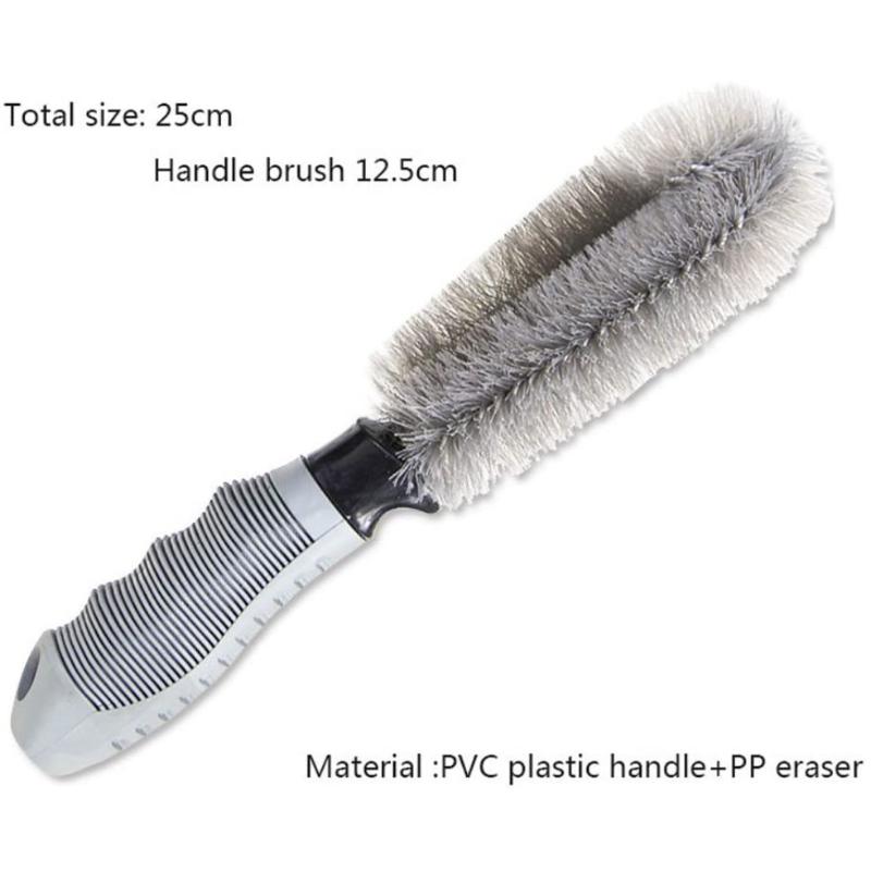 Car Wheel Rim Brush Tools Tire Cleaning Brushes short handle Rim Scrubber Car Detailing Wash Tire Brush Auto Washing Accessories