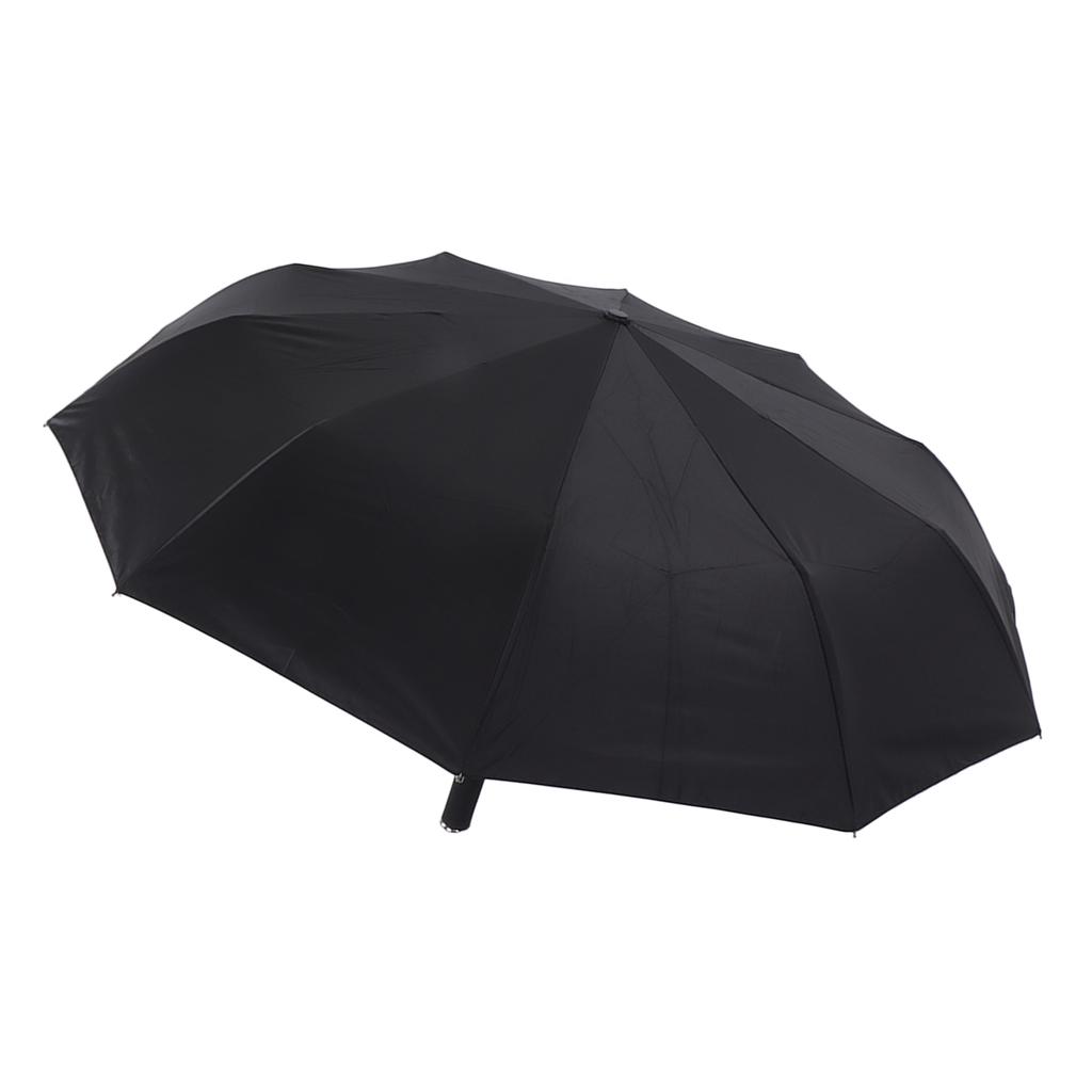 Automatic Umbrella 10 Ribs Windproof Sun Protection Dual Use Travel Umbrella with LED Torch for Outdoor Travel Business