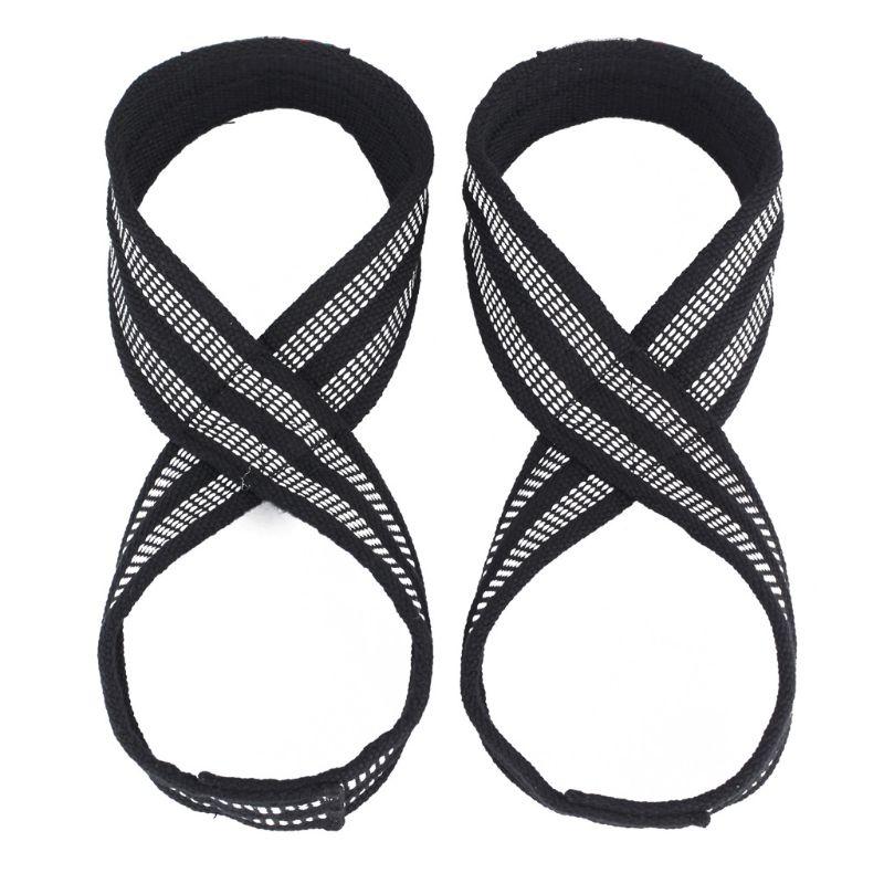 Weightlifting Figure 8 Straps Wrist Straps for Weight Lifting Deadlifting Straps