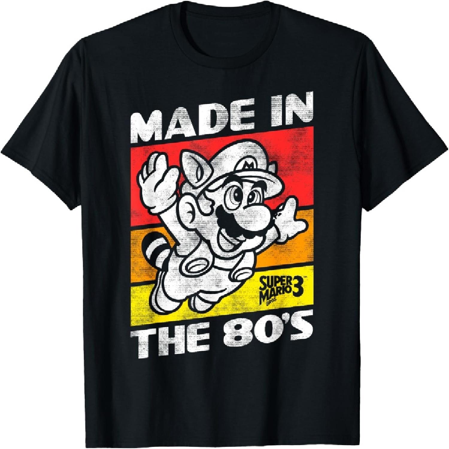 Nintendo Super Mario 3 Made In The 80 s Retro T-Shirt T-Shirt S