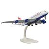 Scale British Airways A380 Airplane Model Alloy Model Diecast Plane High Simulation Model for Collection 1/400