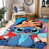 Lilo And Stitch Dance Party Disney Cartoon Theme Anti-Slip Rug - Polyester, Home Decor, Suitable for Bedrooms, Living Rooms, Doorways, and Studios