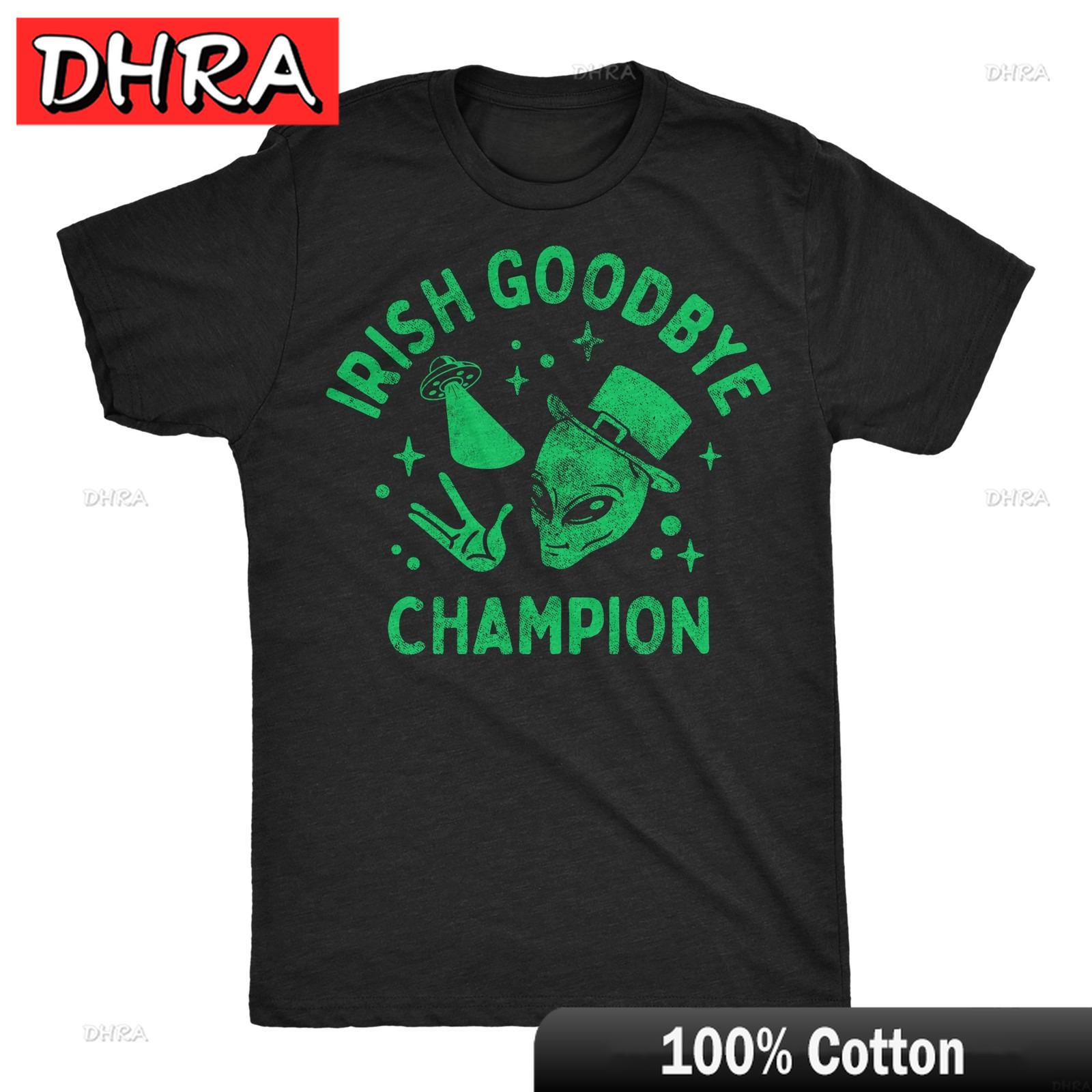 Unisexs Funny T Shirts Irish Goodbye Champion Sarcastic St Patricks Day Graphic Shirts Comfy Shirt Soft Printed Tee Y2K Casual Top S