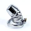 Men's CB Lock Metal Chastity Lock Penis Cage  Sex Toy Stainless Steel Cock Ring Ball Stretcher Slave BDSM
