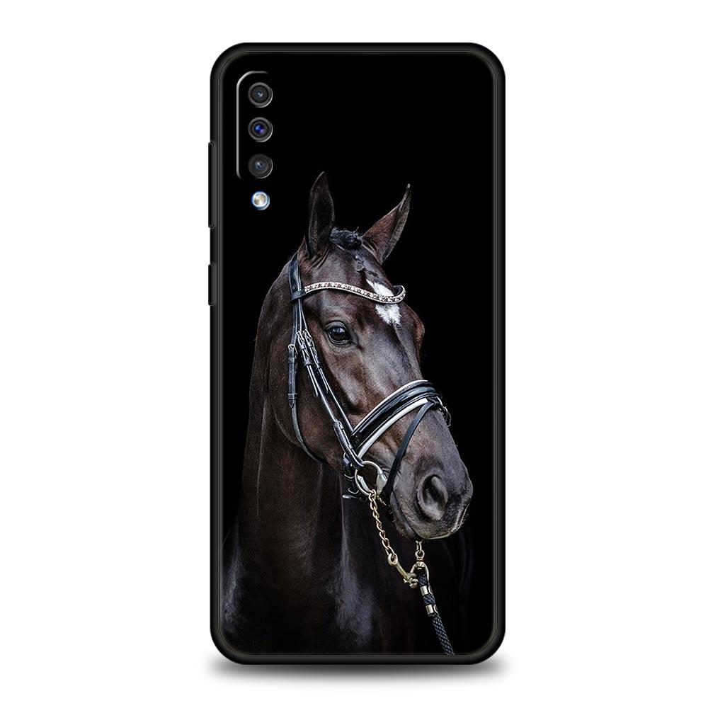 Running Horse Animal Phone Case For Samsung A54 A52 A24 A14 A50 A72 A70 A30 A40 A20S A20E A02S A12 A22 A34 A42 A32 5G A04s Cover