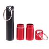 Aluminiumlegierung Luftdichter Pillenbehälter Flasche Tragbarer EDC-Einzelkammer-Kapselhalter für den Außenbereich Wasserdichte Medikamentenbox