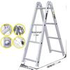 Wielofunkcyjna składana drabina ze stali węglowej: Drabina rozstawna, 4-5 stopni, do użytku wewnętrznego