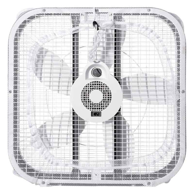 

Fan Guard Protective Cover Universal Dustproof Quick Installation Guard For Home Office Industrial Fan Polyester білий