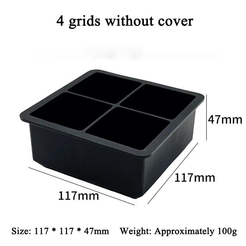4/6/8/15Grids Silicone Ice Cube Molds Spherical Ice Molds Reusable Whiskey Ice Cube Molds Cocktail Freezer DIY Homemade Barware