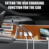 USB 2.0 Extension Cable 1 Male to 3 Female Adapter for Multiple Devices Data Transfer with Metal Housing and 30cm Length