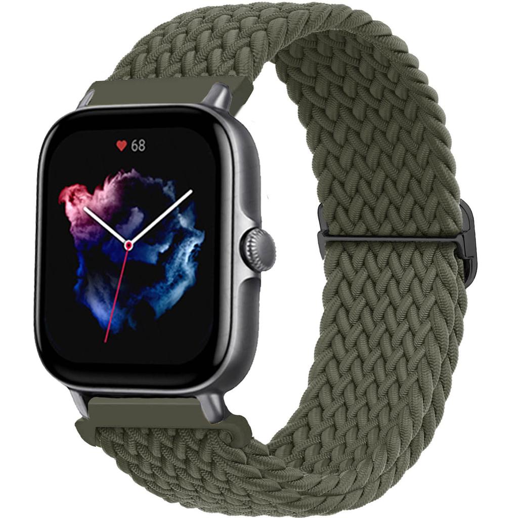 Braided Solo Loop Band For Amazfit Bip 6 5 GTS/4/2/2e/3/GTS2 Mini/20mm 22mm Watch Bracelet Correa Amazfit GTR/4/2/3/47/Pro Strap