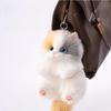 Cute Plush Cat Doll Pendant Keychain Girl Backpack Doll Pendant Simulated Animal Stuffed Toy Couple Bag Hanging Decorative Gift